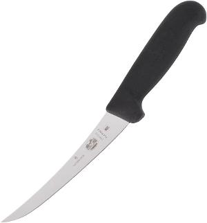 Recon-5.6613.15 Reconditioning Swiss Army Fibrox Pro Curved Boning Knife, Flexible Blade, 6-Inch, Black